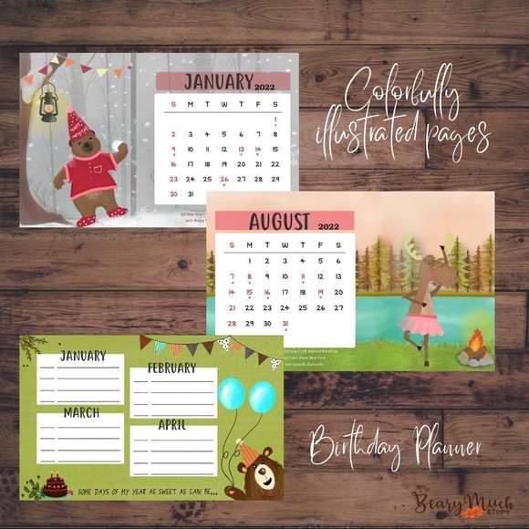 Beautiful 2022 calendar for kids - Picture 7 of 8